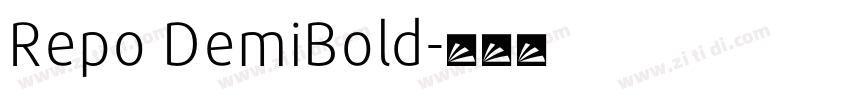 Repo DemiBold字体转换